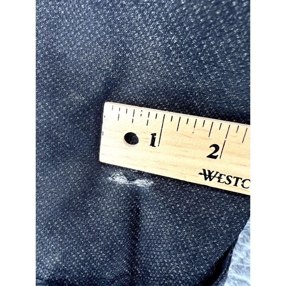 THE NORTH FACE Hoodie Jacket Mens Size S/P Full Zip‎ Black Leather Patch Logo